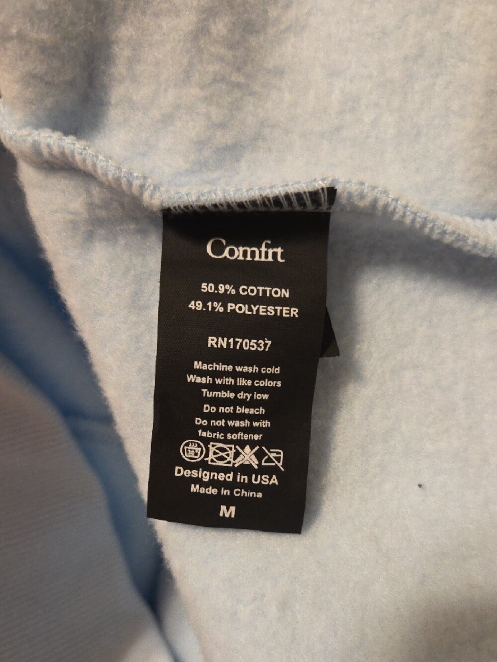 Comfort Collection Pastel Blue Hoodie - Women's Pullover - Picture 3 of 4